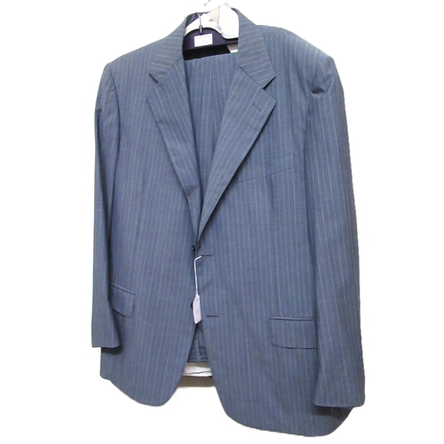 38 - Canali, two gentleman's two piece suits, size 56 and 54, together with a silk blazer, size 52