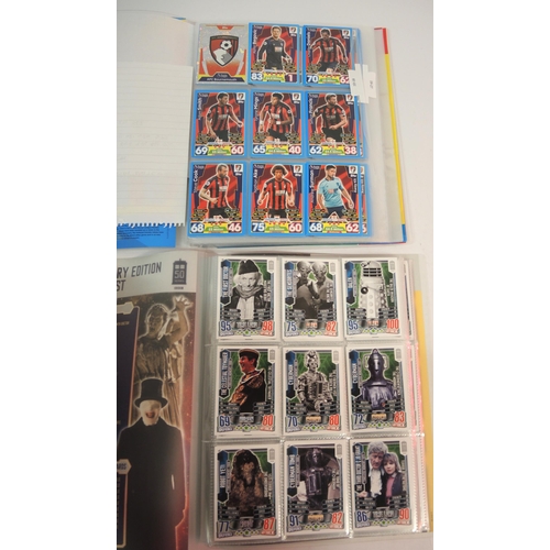 399 - Eleven albums of Topps trading cards including football, Star Wars, Teenage Mutant Ninja Turtles