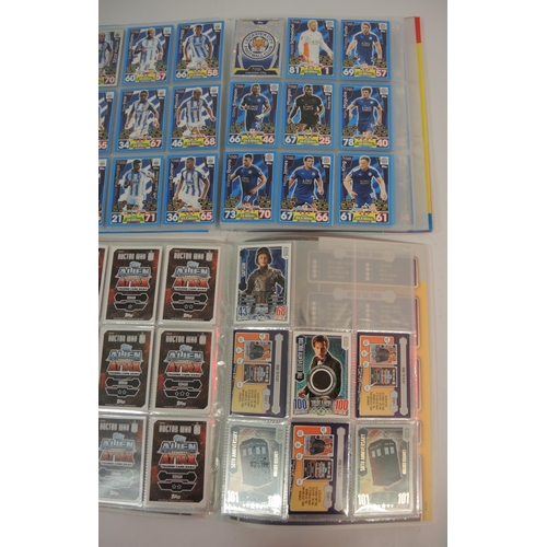 399 - Eleven albums of Topps trading cards including football, Star Wars, Teenage Mutant Ninja Turtles