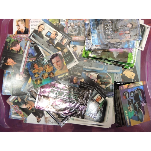 400 - Three boxes of Star Trek, Star Wars and Stargate trading cards