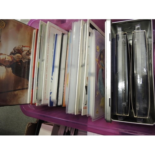 407 - One box containing various James Bond cards, together with another box containing various photograph... 