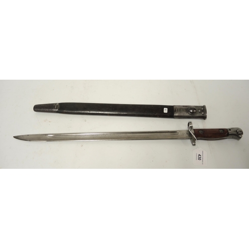 430 - World War I 1907 Enfield bayonet with scabbard