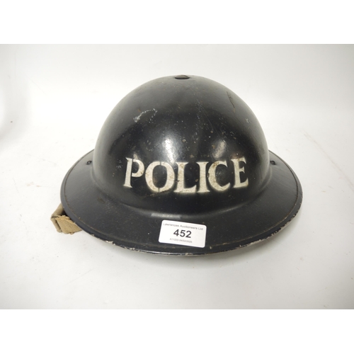 452 - World War II police helmet