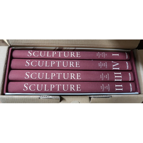 493 - Four volumes, ' Sculpture from Antiquity to the Present ' published by Taschen, with original box