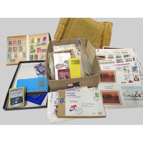 75 - Box containing a quantity of loose Great Britain First Day Covers and various other stamps on envelo... 