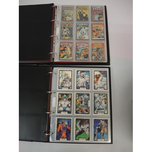 382 - Five albums of Comic Image trading cards, including Hildebrandt, Ghost Rider and John Byrnie, etc.