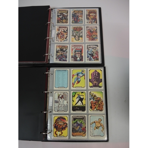 382 - Five albums of Comic Image trading cards, including Hildebrandt, Ghost Rider and John Byrnie, etc.