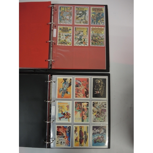 382 - Five albums of Comic Image trading cards, including Hildebrandt, Ghost Rider and John Byrnie, etc.