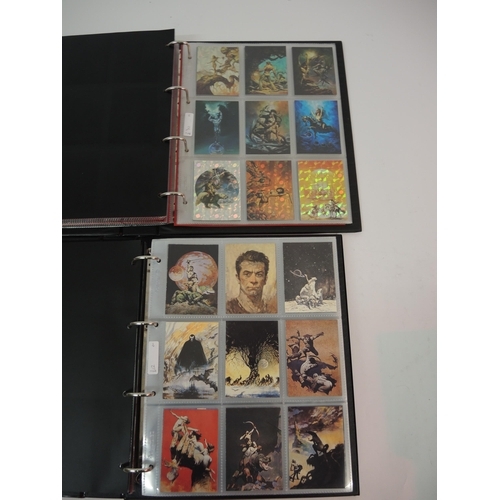 383 - Five albums of Comic Image trading trading cards, including Fangoria, Mayfield Parrish and Yellow Su... 