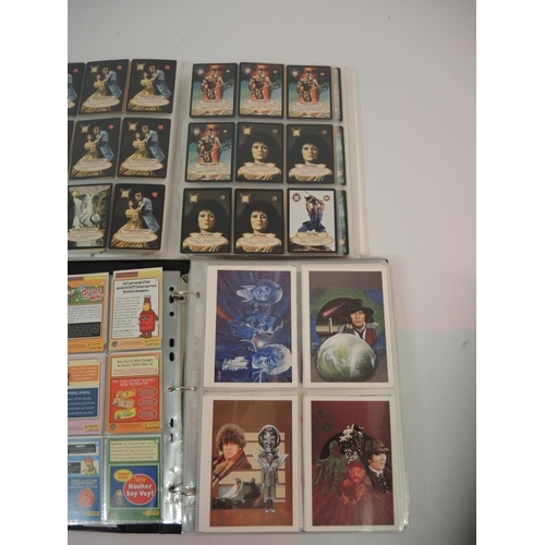 391 - Five albums of various trading cards including Doctor Who, Star Wars cards etc.