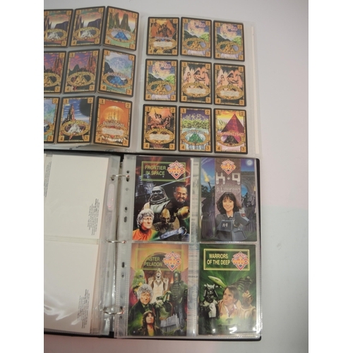 391 - Five albums of various trading cards including Doctor Who, Star Wars cards etc.