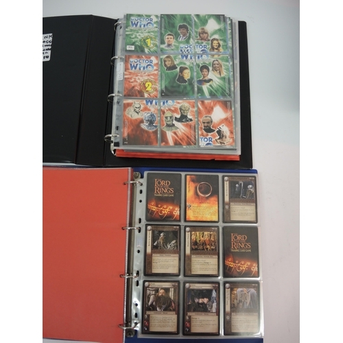 391 - Five albums of various trading cards including Doctor Who, Star Wars cards etc.