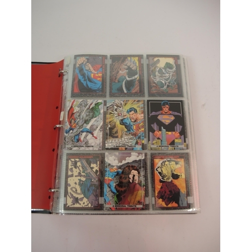 392 - One album of Superman skybox platinum series trading cards