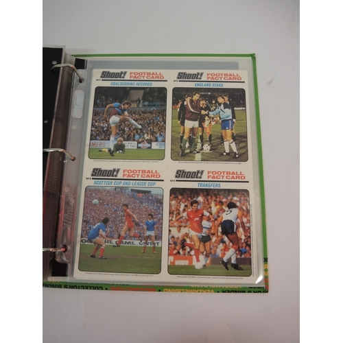 393 - One album of Shooting Football trading cards and Merlin rugby trading cards, together with four mixe... 