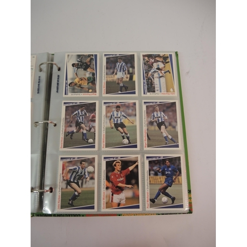 393 - One album of Shooting Football trading cards and Merlin rugby trading cards, together with four mixe... 