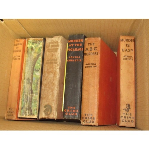 484 - Collection of Agatha Christie volumes, mainly Crime Club Editions, together with a small quantity of... 