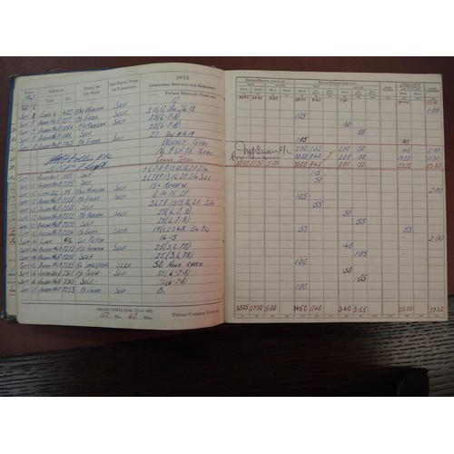 411 - 1943 RCAF pilots log book and quantity of aeronautical paperwork, including letters, scrapbook, etc.... 