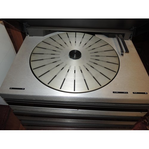 301 - Bang & Olufsen music centre comprising:  Beogram 5500, turntable, CD player, Beocord 5500 and BeoMas... 