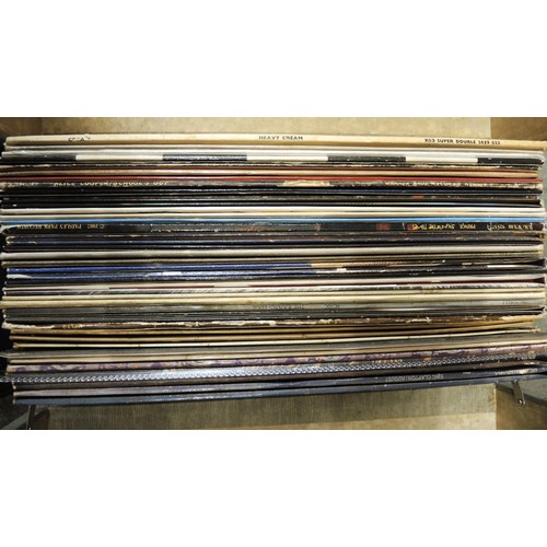 169 - Six cases containing a collection of vinyl LP records, mainly 1970's and 80's, various artists