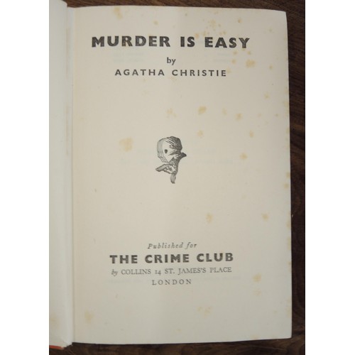 484 - Collection of Agatha Christie volumes, mainly Crime Club Editions, together with a small quantity of... 