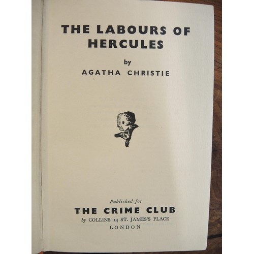 484 - Collection of Agatha Christie volumes, mainly Crime Club Editions, together with a small quantity of... 