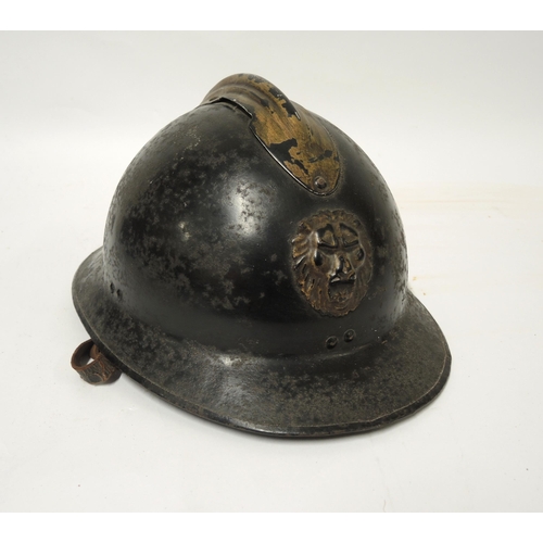 159 - Belgian Adrian pattern helmet used in WWI and WWII