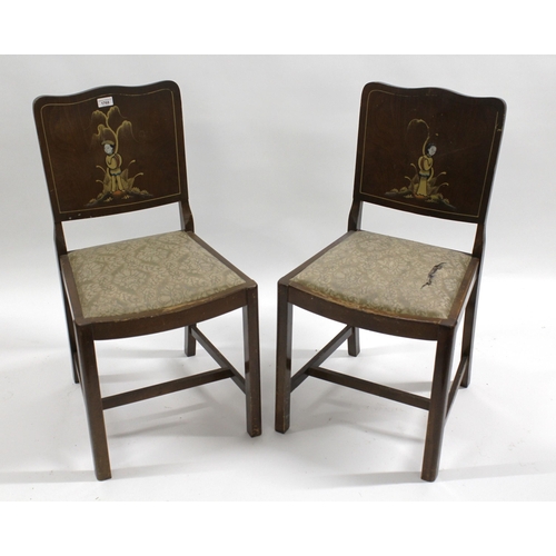 1768 - Pair of Chinese decorated side chairs