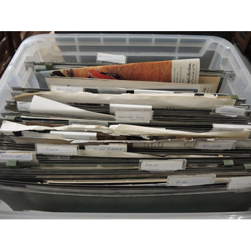 226 - Three boxes containing a quantity of booklets and books on mainly motoring related and a quantity of... 