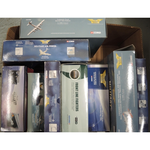 233 - Box containing a quantity of Diecast model aircraft by Corgi