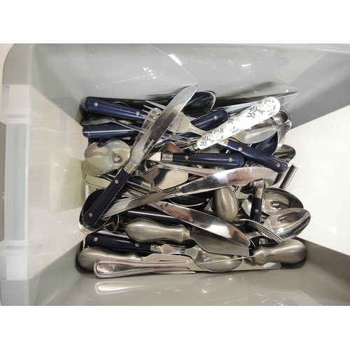 251 - Large quantity of silver plated items including flatware and other metalware