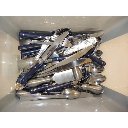 251 - Large quantity of silver plated items including flatware and other metalware