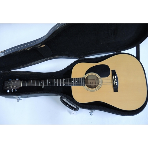 254 - Tanglewood model TW28SN steel strung acoustic guitar, in case