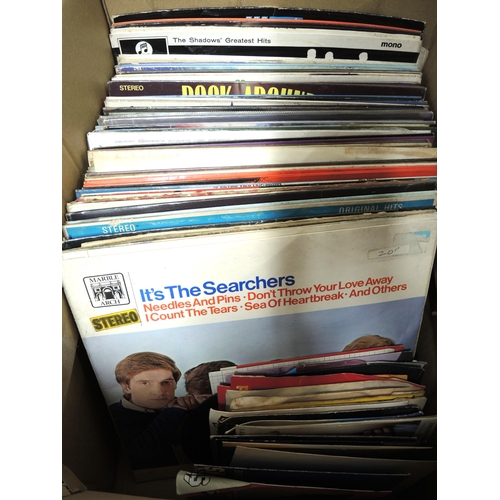 292 - Box containing a collection of various 1960's/70's LPs and a small quantity of 45's