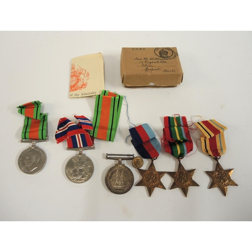 328 - Group of six Second World War medals to include long service and good conduct, and three stars, The ... 