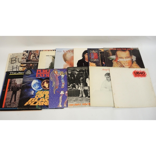 341 - Collection of miscellaneous LP records rock & pop 1970's to 90's