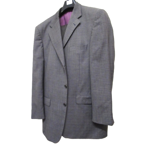 37 - Crombie, gentleman's two piece suit, together with another suit and a pair of trousers both by Jaege... 