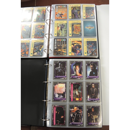 379 - Eight albums of trading cards, including Cardz, Fleer, Artbox and Gum Inc reprints