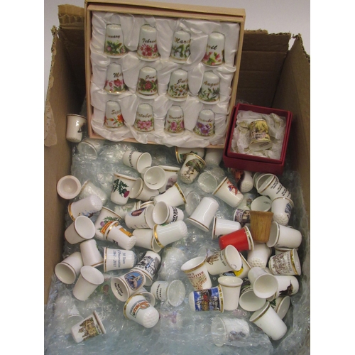 424 - Collection of various modern thimbles