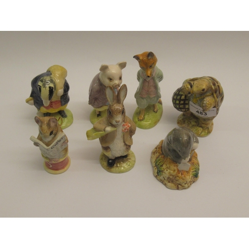 483 - Group of seven Royal Albert Beatrix Potter figures