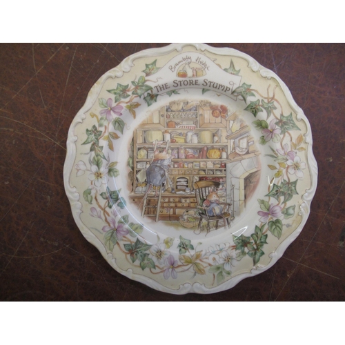 491 - Set of twelve Royal Doulton Brambly Hedge plates , in original boxes