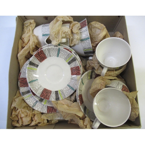 528 - Mid 20th Century Swinnertons pottery tea service, togeher with a quantity of Royal Doulton Aegean pa... 