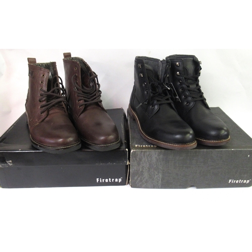 58 - Two pairs of Firetrap leather boots, UK size 10, in original boxes