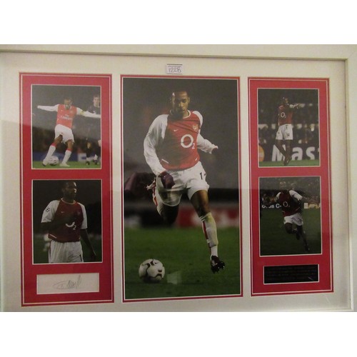 122B - Thierry Henry signed group of photographs, framed