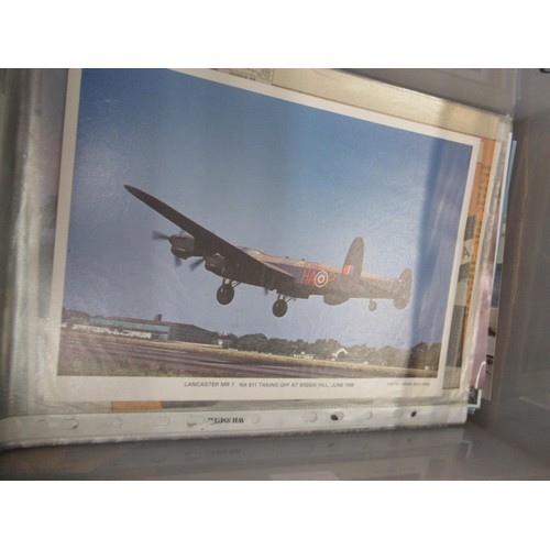 238 - Four boxes containing a quantity of various aviation related ephemera including photographs