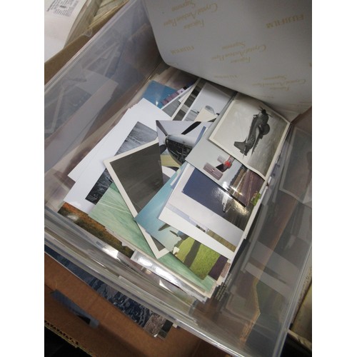 238 - Four boxes containing a quantity of various aviation related ephemera including photographs