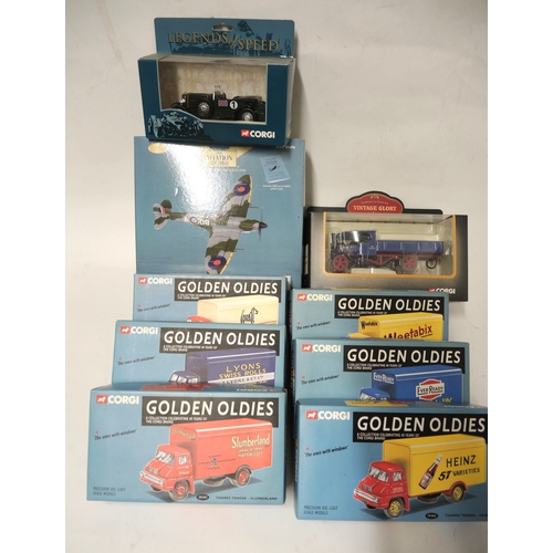 313 - Corgi Aviation Archive model of a Supermarine Spitfire in original box, together with nine other var... 