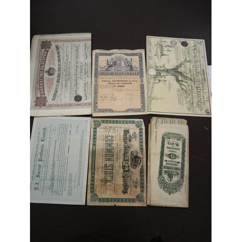 352 - Collection of forty five World share certificates