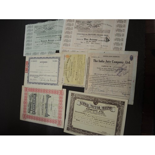 352 - Collection of forty five World share certificates