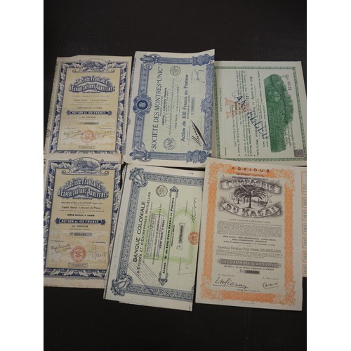 352 - Collection of forty five World share certificates