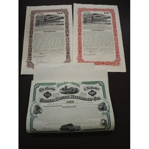 352 - Collection of forty five World share certificates